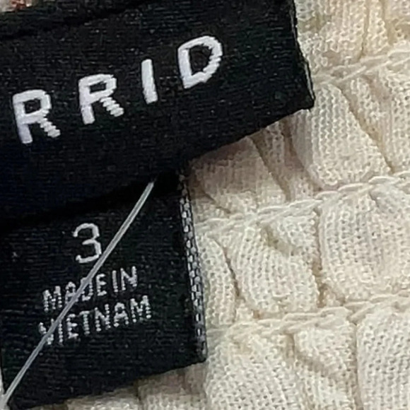 Torrid Ember Stripe Rayon Slub Smocked Tube Top Plus Size 3X NWT - Picture 6 of 9